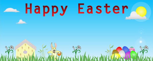 Happy Easter BunnyPersonalised Banner