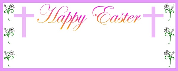 Easter Religious Design Personalised Banner