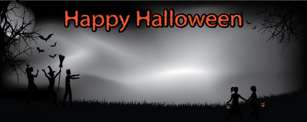 Trick Or Treat Design Small Personalised Banner - 4ft x 2ft