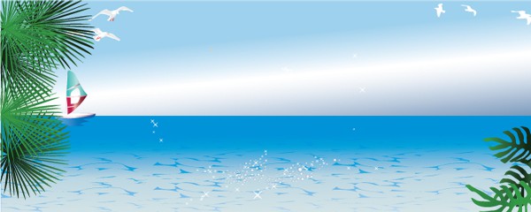 Sea View Design Small Personalised Banner - 4ft x 2ft