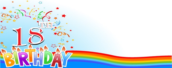 Happy 18th Birthday Candle Design