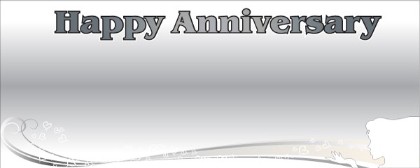 Happy 25th Anniversary Lady & Hearts Design