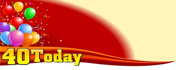 Happy 40th Birthday Today Design
