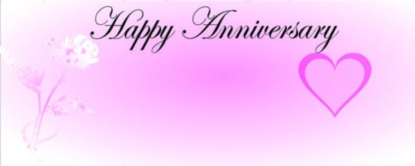Happy Anniversary Hearts and Flowers