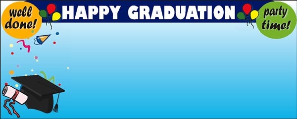 Well Done on a Happy Graduation Blue 