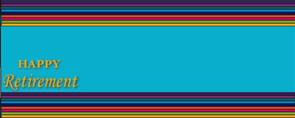 Happy Retirement Multi-Coloured  Design