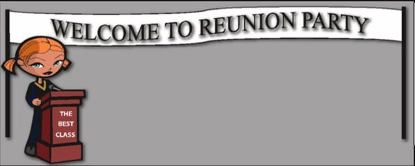 Best in Class Grey Reunion Small Personalised Banner