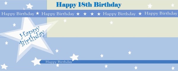 Happy 18th Birthday Shimmer Design