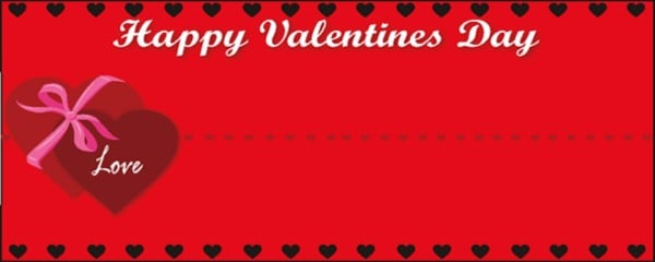 Happy Valentines Day Gift Wrapped Heart