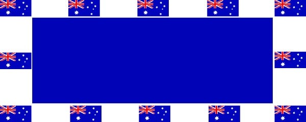 Australian Flags Blue BackgroundDesign
