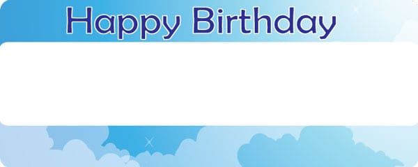 Birthday Boy in the Clouds Design