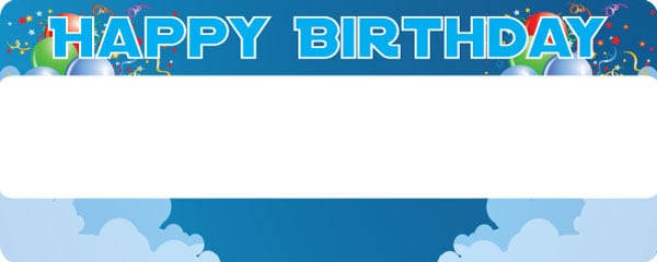 Birthday Party in the Clouds Design