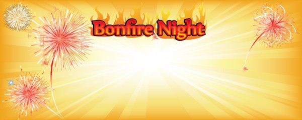Bonfire Night Orange Explosion Design