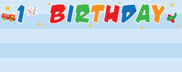 Fun at One Boy Theme Banner