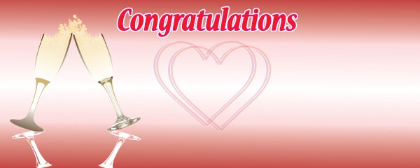 Champagne and Wedding Hearts Design