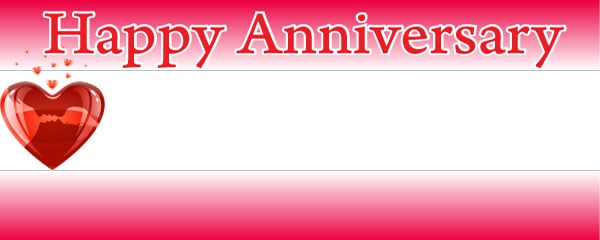 Happy Anniversary Heart Design