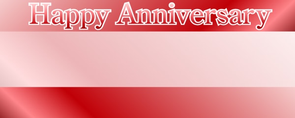 Anniversary Plain Red Design