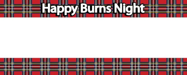 Burns Night Red Tartan Design
