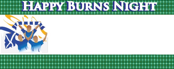Burns Night Green Tartan Celebration Design