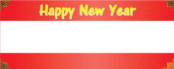 Happy Chinese New Year Red Pattern Design
