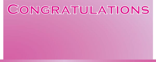 Congratulations Pink Billboard Design