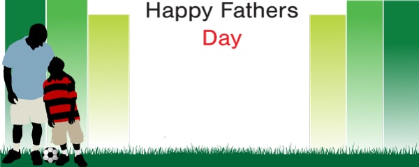 Happy Fathers Day Football Dad Design
