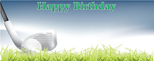 Happy Birthday Fairway Shot Design