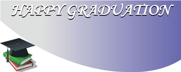 Happy Graduation Books & Hat Design