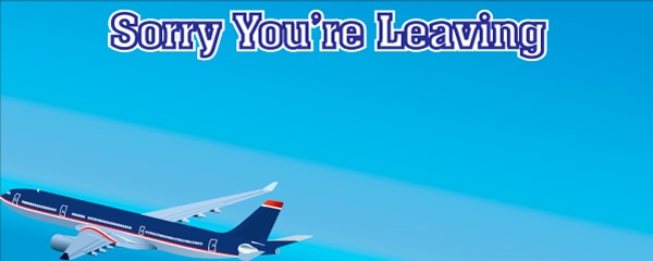 Sorry You're Leaving Plane in the Air Design