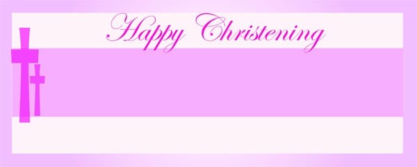 Pink and White Cross Design