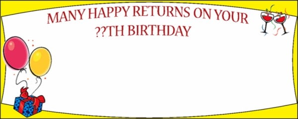 Happy ??th Birthday Golf is an Easy Game Personalised Banner