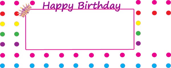 Princess Dots Design Small Personalised banners