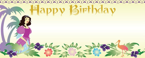 Barbie The Island Princess Happy Birthday Design