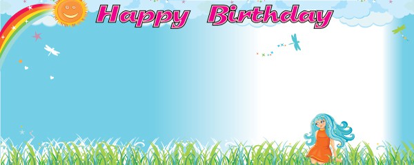 Happy Birthday Rainbow Design