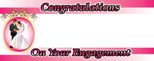 Engagement Celebration Design - Personalised Banner
