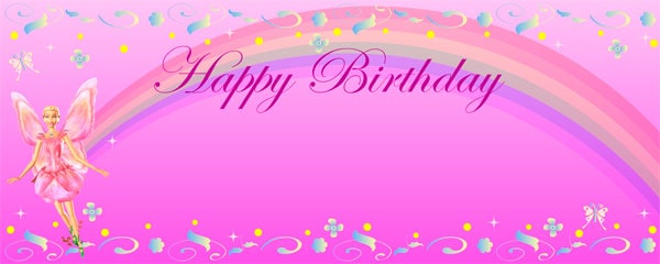 Barbie Fairytopia Happy Birthday Design