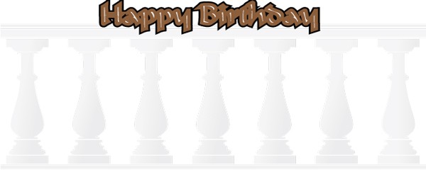 Happy Birthday Roman Design