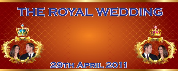 Royal Wedding Couple Left and Right Design