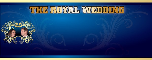 Royal Wedding Happy Couple Celebrate Design