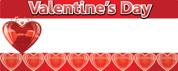 Valentine's Day Red Hearts Design