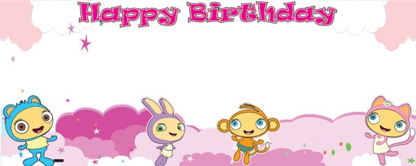 Happy Birthday Waybuloo Clouds Design