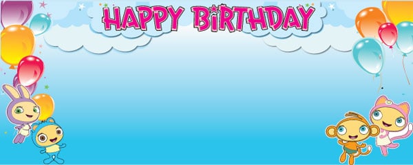 Birthday Piplings Sky High Design