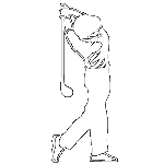 Golfer Clipart Image
