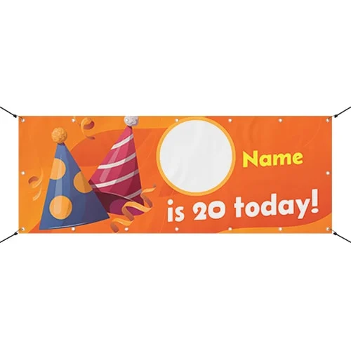 20th Birthday Personalised Banners