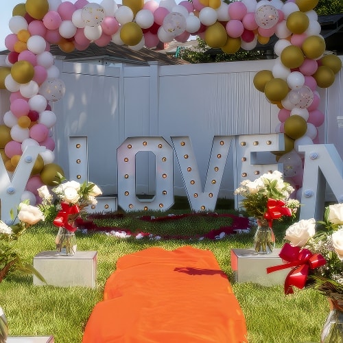 LED Light Up Letters & Light Up Numbers For Hire in Milton Keynes