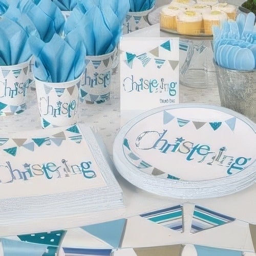 Christening Blue Party Supplies