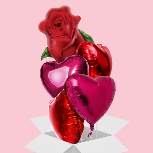 Valentine's Day Balloon Bouquet In A Box