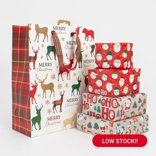 Christmas Wrapping Paper & Gift Bags