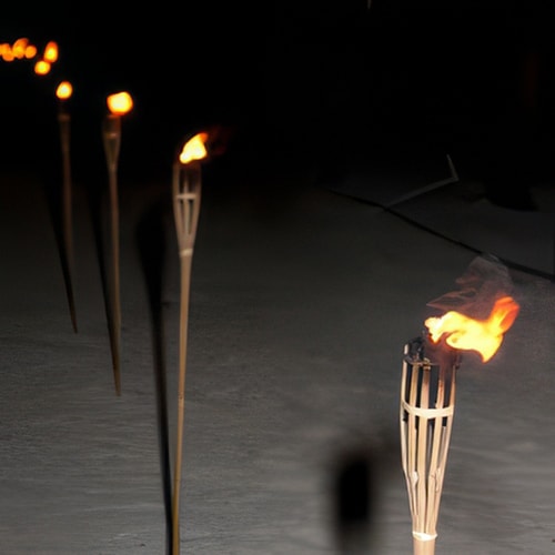 Bamboo Tiki Torches