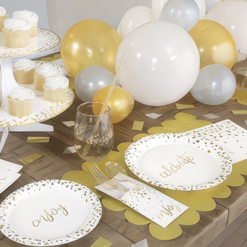 Confetti Gold Celebrate Party Supplies